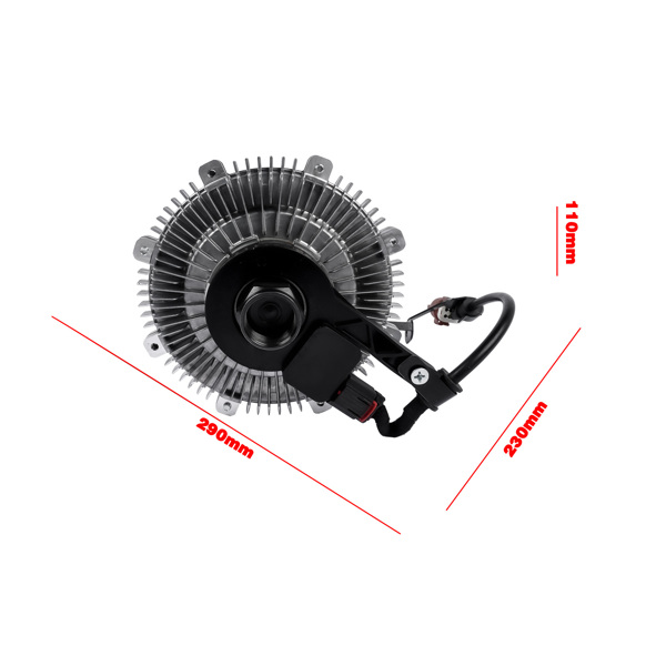 New Reverse Rotation Electronic Engine Cooling Fan Clutch for Chevrolet Colorado Express 2500 3500 GMC Canyon Savana 2500 3500 2.8L L4 2016-2022