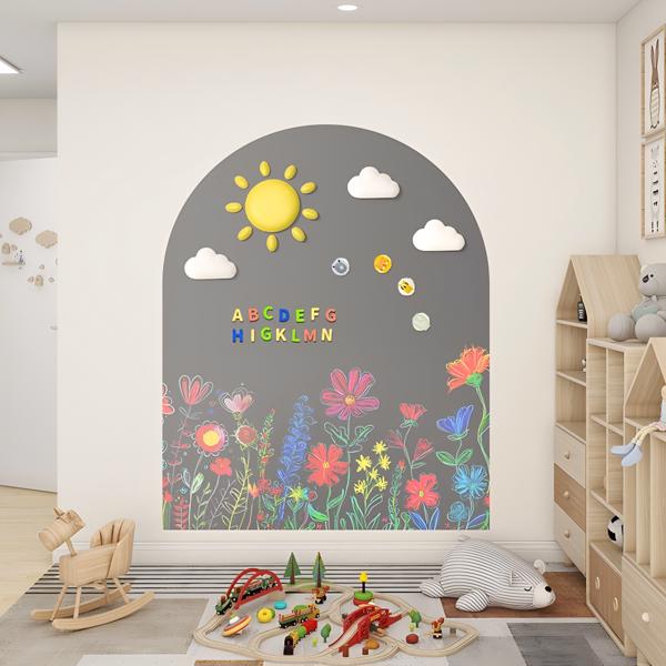 118 * 90CM Arch Blackboard Wall Stickers Home Creative Decoration Message Board Graffiti Space Renovation