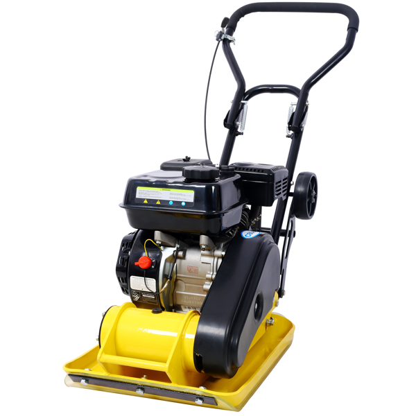 7.0HP 5500VPM MAX Gas Vibration Compaction Force 20 x 14 inch Plate Compactor w/Built-in Wheel,EPA compliant