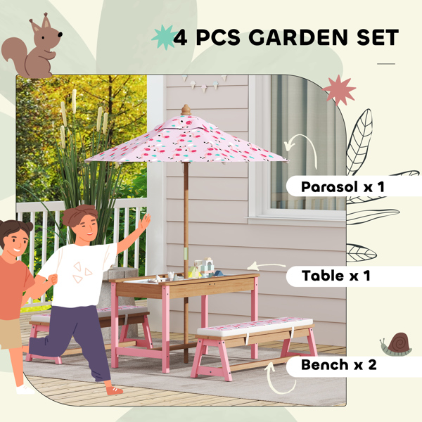 Kids Picnic Table Set ( Amazon Shipping)（Prohibited by WalMart）