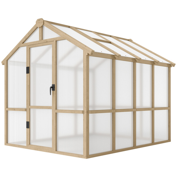 Wooden Walk-in Greenhouse Kit  ( Amazon Shipping)（Prohibited by WalMart）