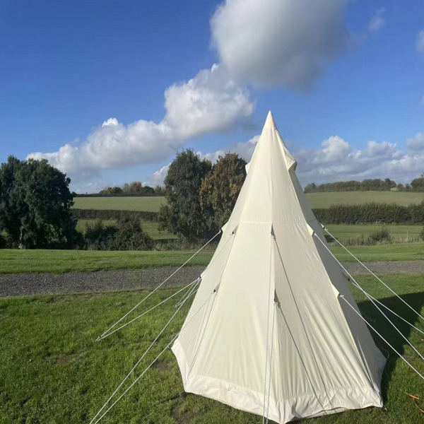 Bell Tent 4 Season 9.85ft  Glamping Tent, Hot Tent,Ideal for Family Camping, Hiking,Canvas Tent with Aluminum Pole. Support Camouflage Fabric Customization