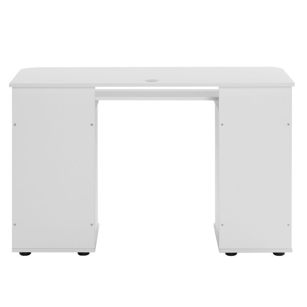 Embossed White Particle Board with Melamine Laminate 1155574cm One-Door Three-Drawer Computer Desk