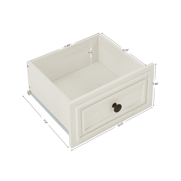 Modern White 5-Drawer Dresser for Bedroom - Ample Storage Wide Chest of Drawers, Sturdy & Safe