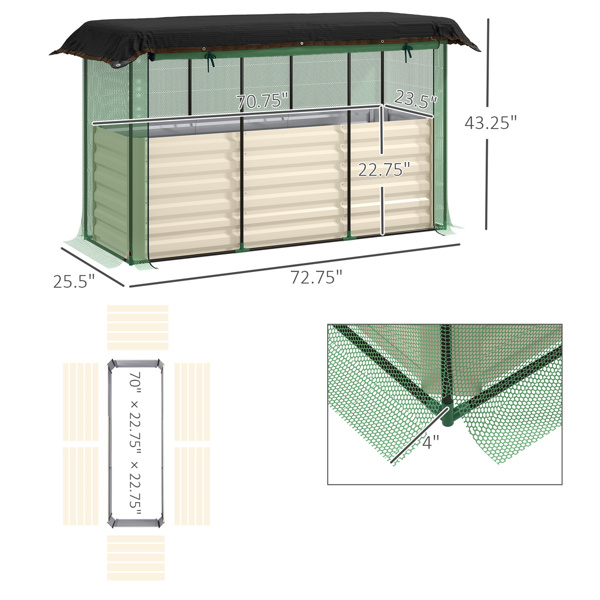 Galvanized Steel Planter Box