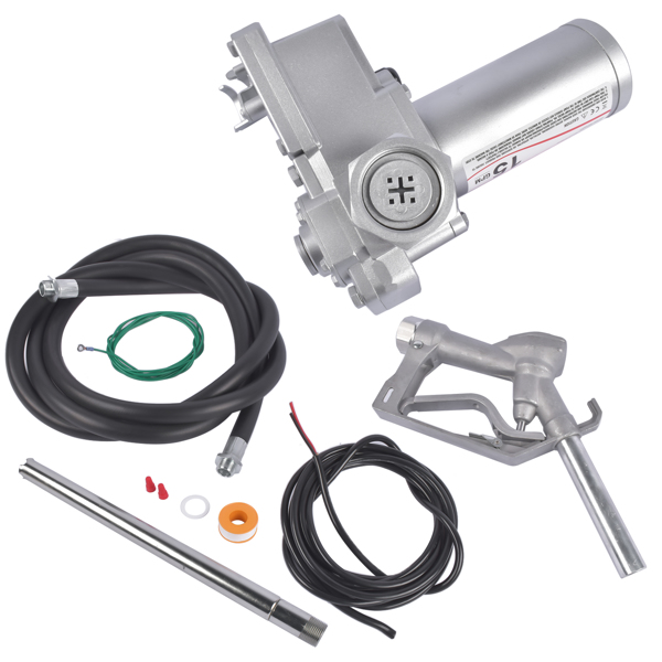 抽油泵 Fuel Transfer Pump 12V DC 15GPM 1/5HP Gear-Type Electric Diesel for Gasoline-6