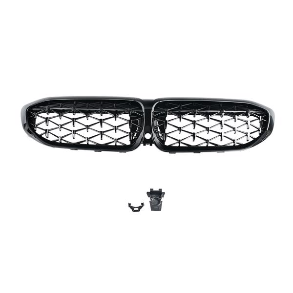 Middle grille BMW G20 330i M340i 2019-2022 Gloss Black Diamond OEM：51138072085 MT046010 (Ban sale on  Amazon) (No support for unconditional return)