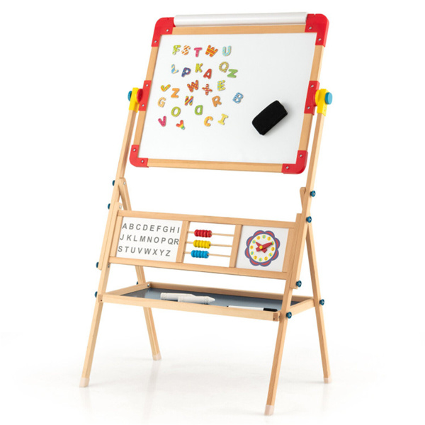 3-in-1 Kids Wooden Art Easel