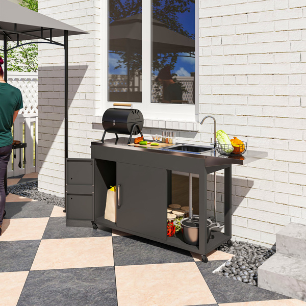 Outdoor Grill Table   ( Amazon Shipping)（Prohibited by WalMart）