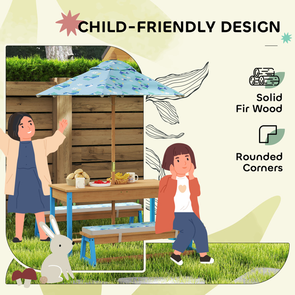 Kids Picnic Table Set ( Amazon Shipping)（Prohibited by WalMart）