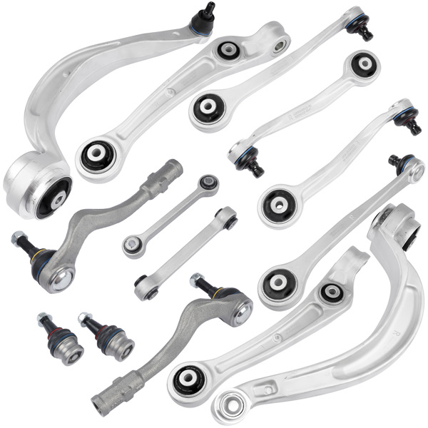 14PCS Front Control Arm Kit For 2011-2015 Audi A4 A5 Quattro RS5 S4 S5 Q5 8K0407693S 8K0407694S