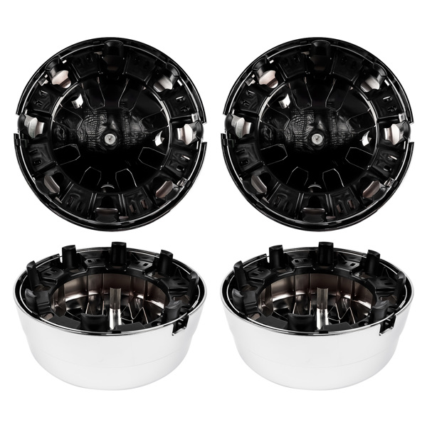 Wheel Hub Center Caps for 2003-2017 Dodge Ram Pickup 3500 1-Ton Truck Dually 52106876AA 52106877AB