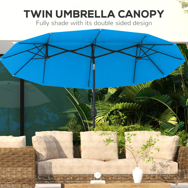 Outdoor beach umbrella /Cantilever Umbrella   Without base  ( Amazon Shipping)（Prohibited by WalMart）