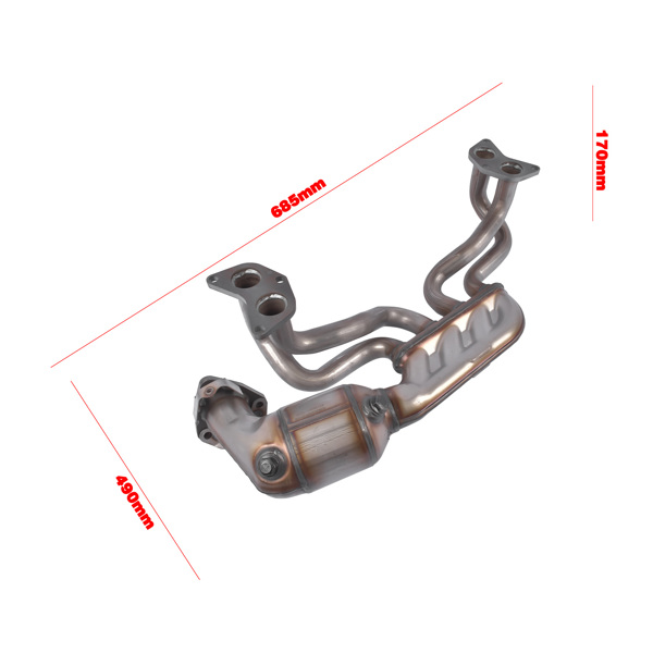 Catalytic Converter Kit 16689 for Subaru XV Crosstrek Impreza Forester Legacy 674-311 Front