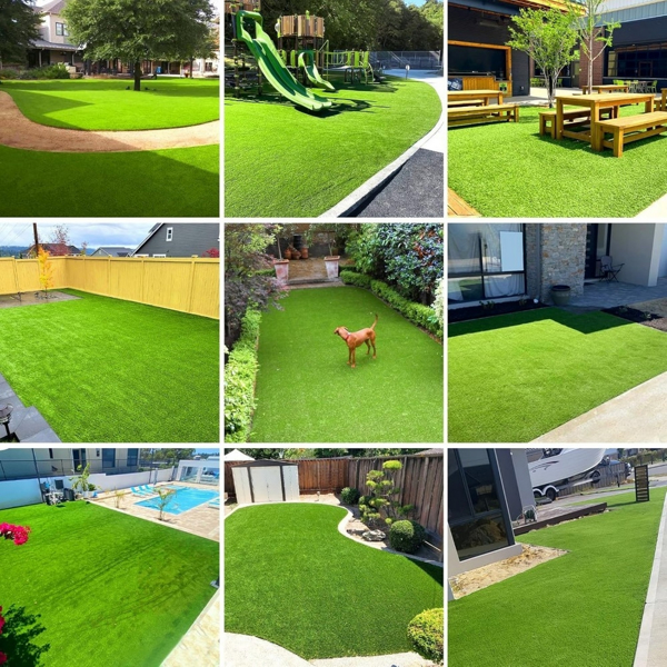 3ft x 10ft Premium Artificial Turf Mat with Drainage Holes. Thick Fake Grass with Rubber Backing, Ideal for Indoor/Outdoor Pet Areas, Garden, Lawn, Patio & Balcony Decor