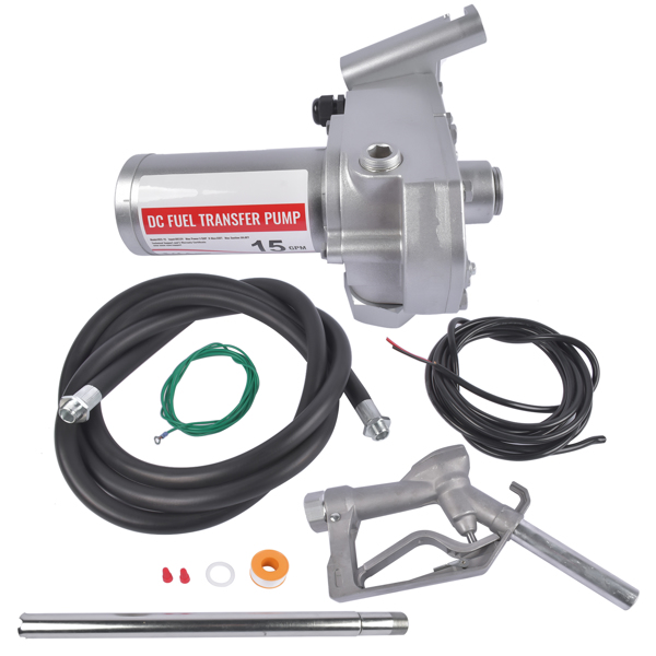 抽油泵 Fuel Transfer Pump 12V DC 15GPM 1/5HP Gear-Type Electric Diesel for Gasoline-1