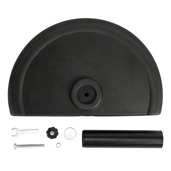  20" Half-circle Parasol Base  PP Black