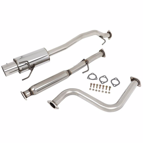 Exhaust Manifold Headers Honda 1990-1993 Accord 2.2L 2.5" Pipe + 4" Muffler Tip MT001284 (Ban sale on  Amazon) (No support for unconditional return)