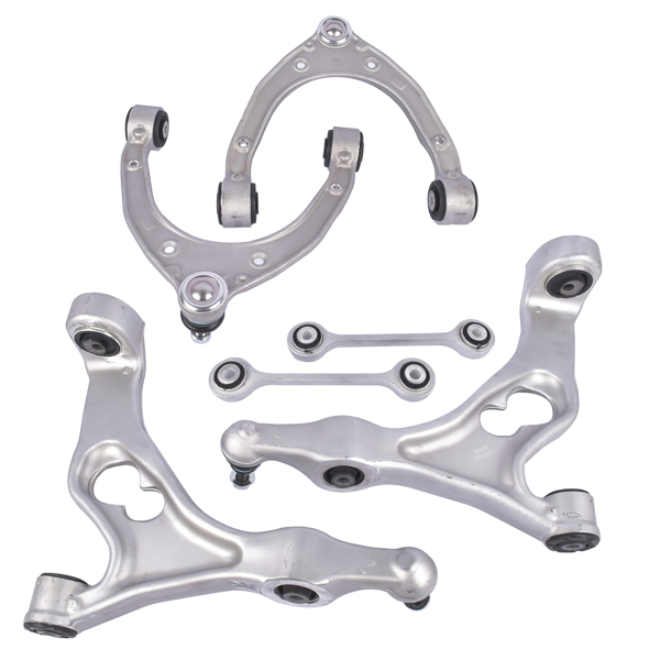 6x Front Control Arm w/Ball Joint Sway Bar Link for VW Touareg 11-17 7P0407021