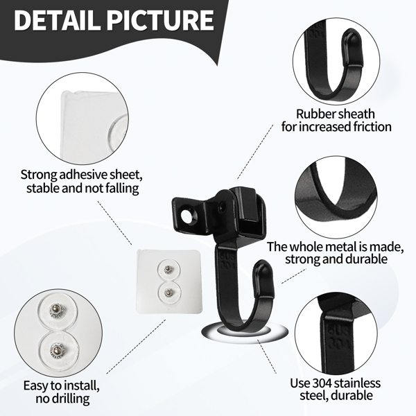 Stainless steel dual-purpose movable side-mounted top-loading hook for bathroom and kitchen load-bearing hook