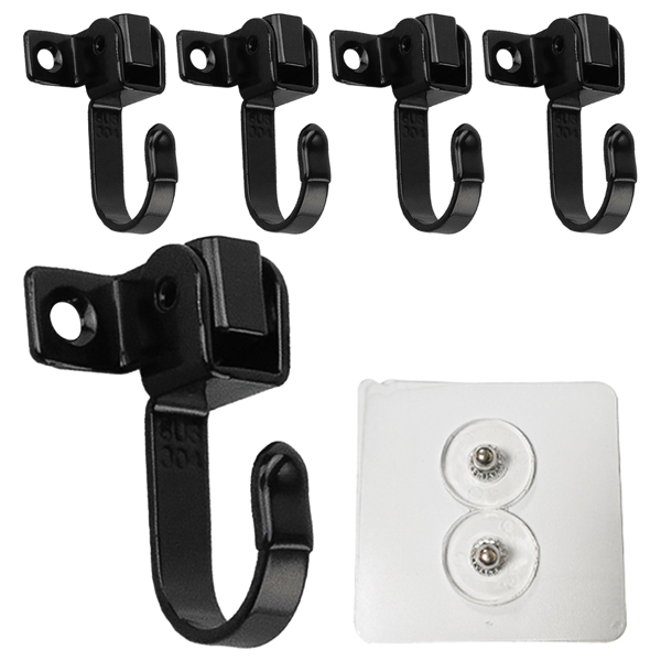 Stainless steel dual-purpose movable side-mounted top-loading hook for bathroom and kitchen load-bearing hook