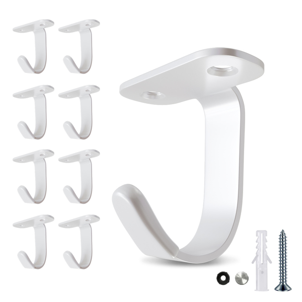 Thickened stainless steel kitchen, bathroom, cloakroom, living room hanging practical side-top storage hooks with strong load-bearing capacity