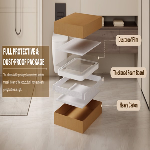 浴室化妆镜，带墙壁照明智能LED 32×24框架化妆镜，适用于水槽上方可调光3色温度防雾记忆功能垂直和水平【周末不发货，TK/TEMU订单仅支持自提】-11