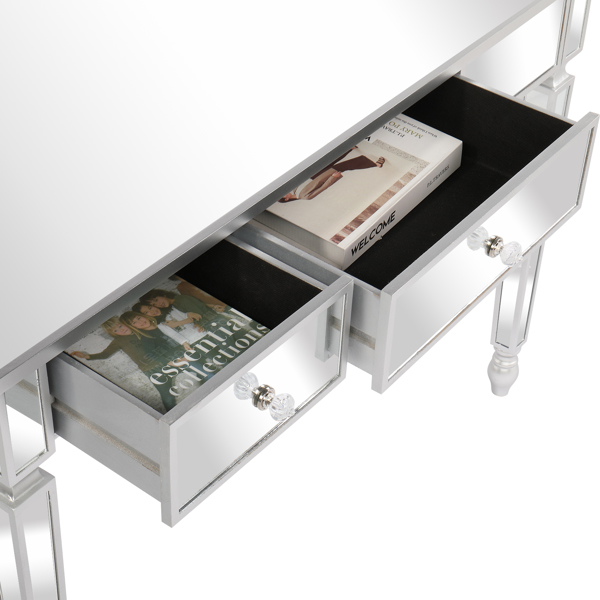 FCH Three Drawers Mirror Table Dressing Table Console Table