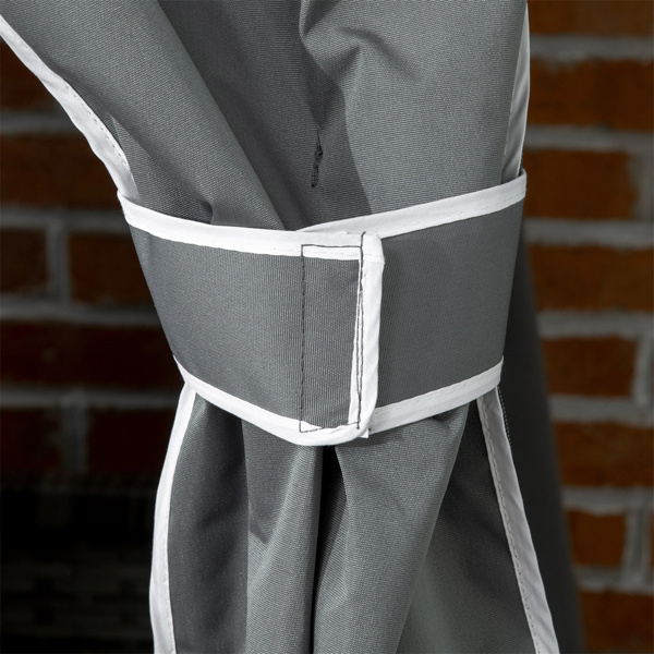 Portability Poolside Towel Holder Rack with Covered - Gray