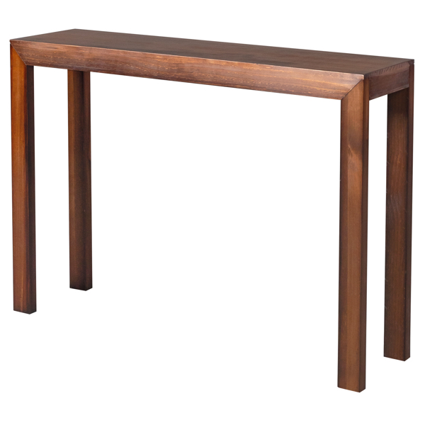 46 inch Pinewood Entryway Table, Console Table Entrance Table, Narrow Sofa Table for Living Room Entryway Hallway, Walnut