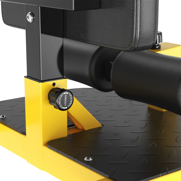   3-in-1 fitness equipment for push-ups, sit-ups and squats - yellow