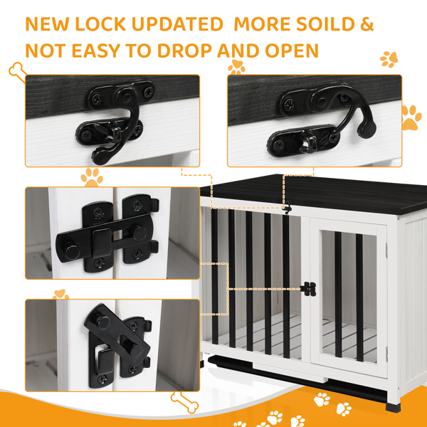 33*20*24.5inch  Dog Kennel Indoor Foldable and Portable,  Wooden Dog Crate， Easy Assembly