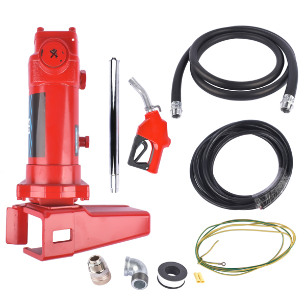 抽油泵 12V 25G PM High Flow DC Fuel Pump Cast Iron Gas Heavy Duty Transfer Pump NEW Red-2