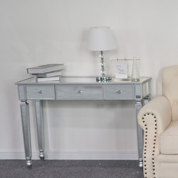 FCH Three Drawers Mirror Table Dressing Table Console Table
