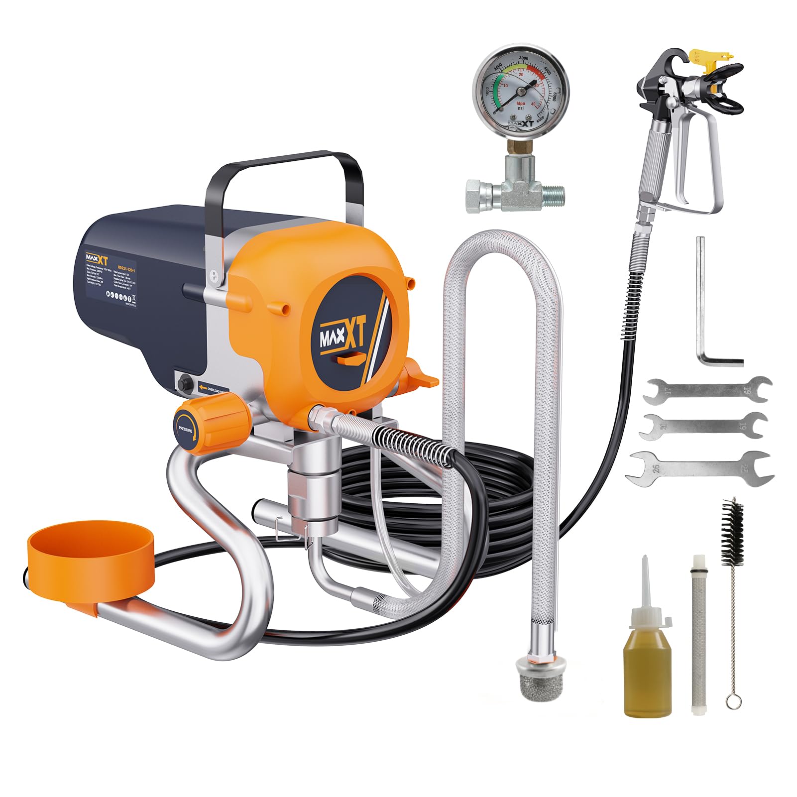 Airless Paint Sprayers, 3300PSI Motorized Paint Sprayer with Stand, High Efficiency Spray Paint Machine