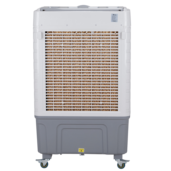 3 in 1 Portable Evaporative Cooler With dust filter,Indoor,Outdoor,4118CFM Personal Air Cooler with remote control and LCD screen,13.2 Gal Large Water Tank & Scroll Casters, 4 Ice Packs,White