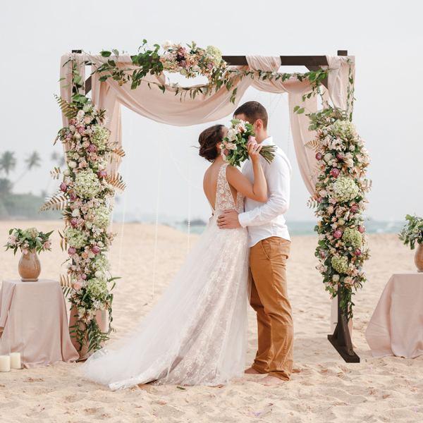 7.2FT Wooden Wedding Arch, Square Wood Arch Wedding Arbor Backdrop Stand for Indoor Outdoor Ceremony Party Proposal Scene Garden Beach Forest Rustic Boho Decoration