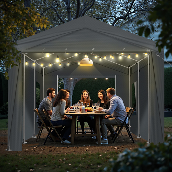 10X20FT   Carport Car Port Canopy  Grey