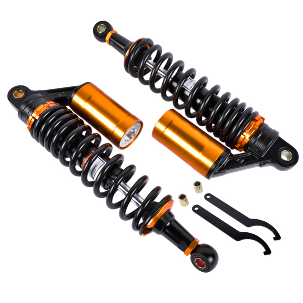 减震器 2Pcs 13.5'' 340mm Air Rear Shock Absorber Suspension Damper Motorcycle Fits for Honda Harley Sportster 883 Yamaha-3