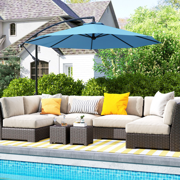 Outdoor beach umbrella/Double-Sided Sun Umbrella   ( Amazon Shipping)