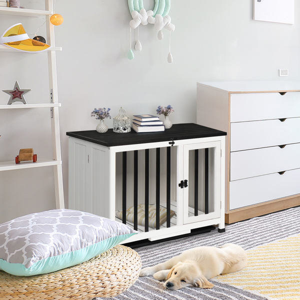 33*20*24.5inch  Dog Kennel Indoor Foldable and Portable,  Wooden Dog Crate， Easy Assembly