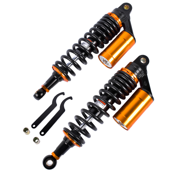 减震器 2Pcs 13.5'' 340mm Air Rear Shock Absorber Suspension Damper Motorcycle Fits for Honda Harley Sportster 883 Yamaha-7