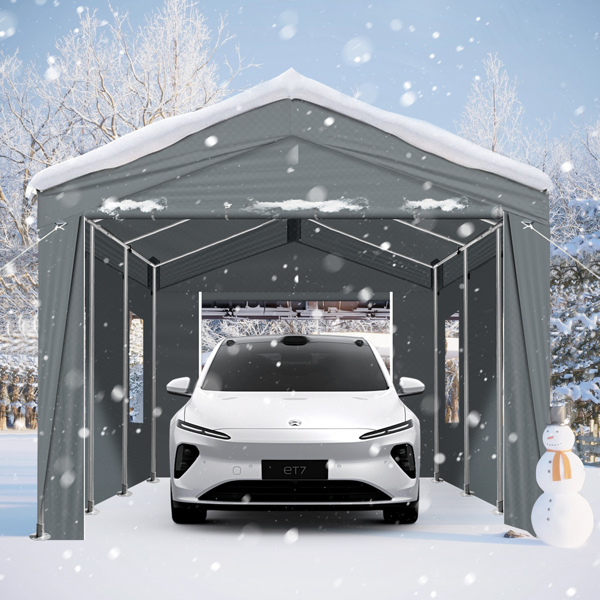 10X20FT   Carport Car Port Canopy  Grey