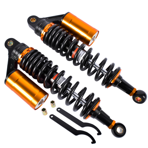 减震器 2Pcs 13.5'' 340mm Air Rear Shock Absorber Suspension Damper Motorcycle Fits for Honda Harley Sportster 883 Yamaha-6