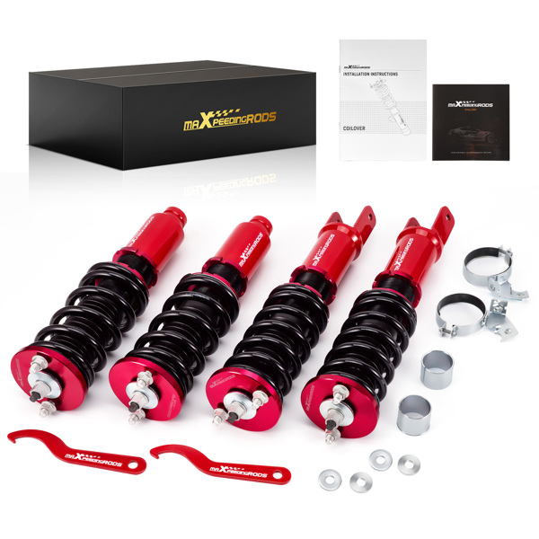 Suspension Coilover Kit For Honda Civic Crx / Del Sol 1992 - 1997 & Civic 1996 - 2000 EK2 EK4 EK9