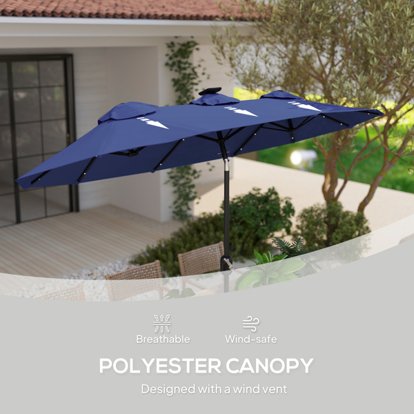 Outdoor beach umbrella/Double-Sided Market Umbrella  ( Amazon Shipping)（Prohibited by WalMart）