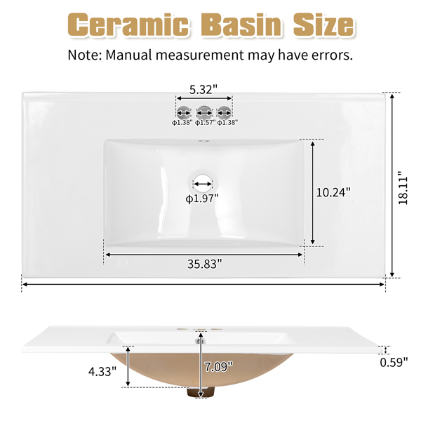 White MDF spray paint double door double drawer with decorative strips bathroom cabinet 91*46*82cm