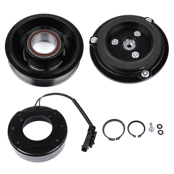 A/C电磁离合器 AC A/C Compressor Clutch Kit for Chevrolet Cruze L, LS 1.8L L4 2012 2013 2014 2015 13413335 13346491-5