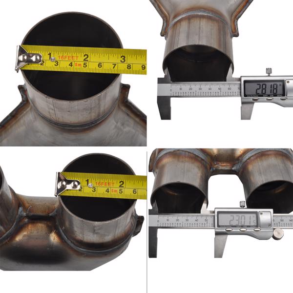 排气分路管 Y-Pipe Exhaust Pipe Adapter Connector 2''/2.25''/2.5''/2.75''/3''ID Single/Dual MT015007（禁售亚马逊 & TEMU）(不支持无理由退货)-5