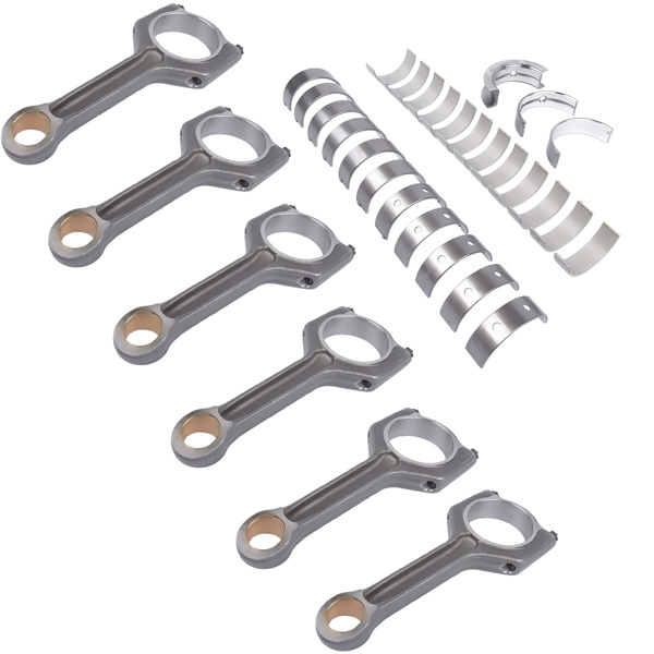连杆套装 11247624615 6PCS Connecting Rods with Bearing & Crankshaft Bearing for BMW N55B30A 3.0L 11247586492-3